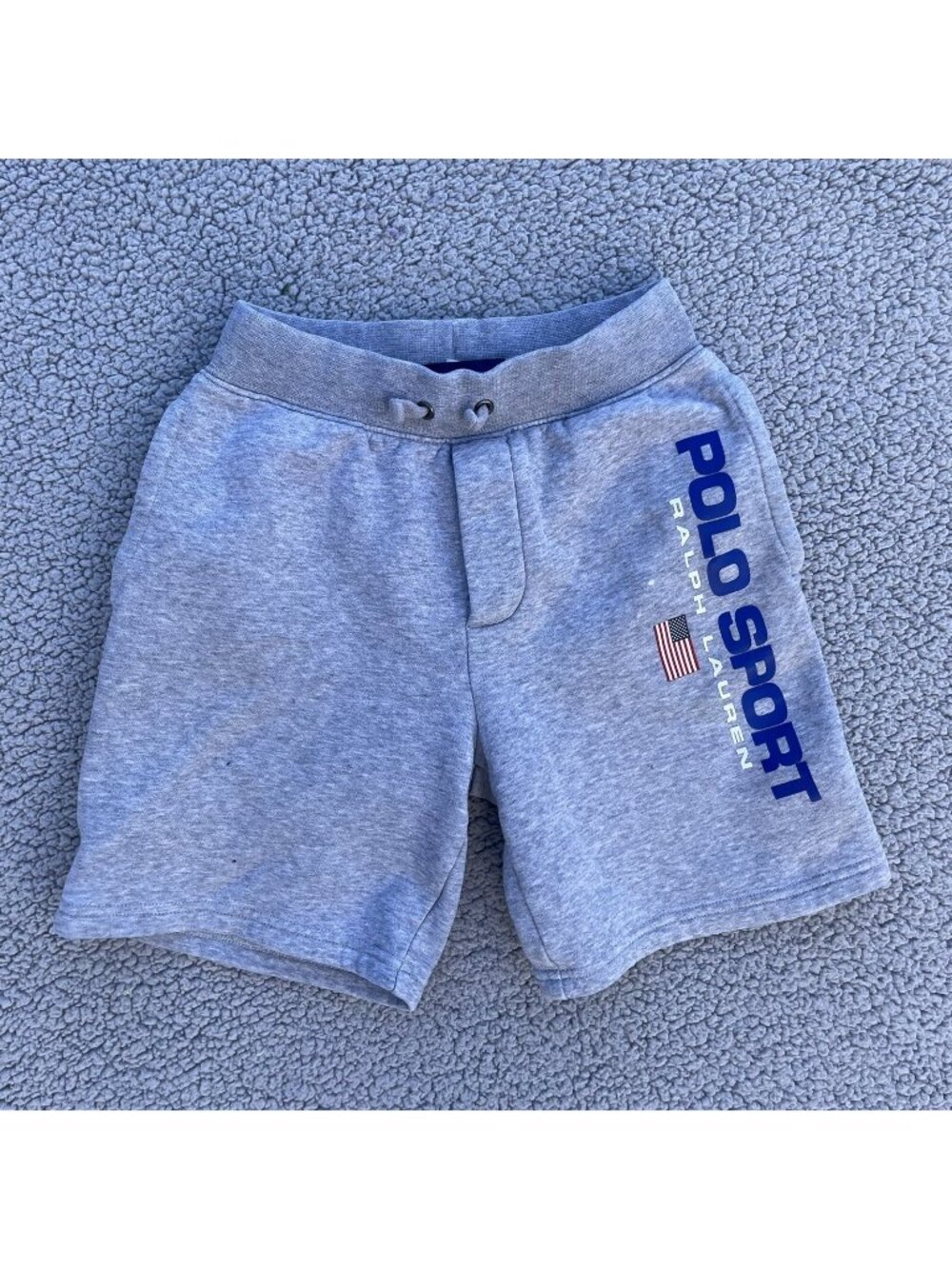 Polo Ralph Lauren Sports Shorts Athletic Fleece Size 8 Gray